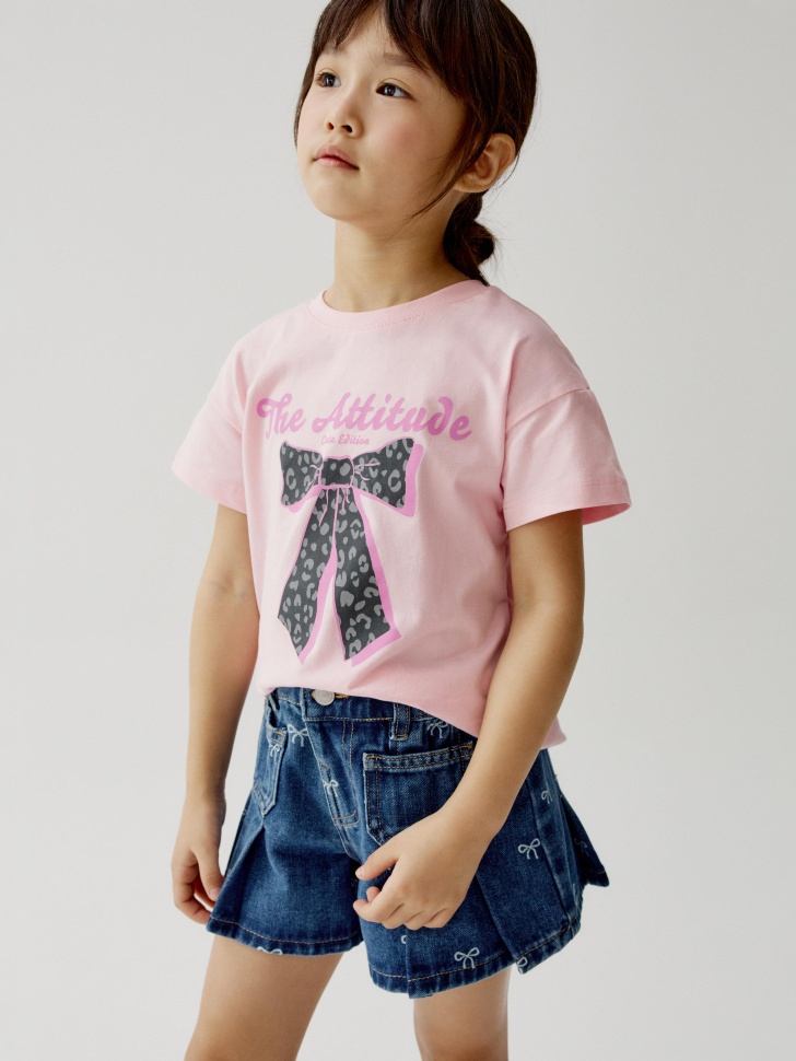 набор из 2 футболок для девочек из россии вид сбоку