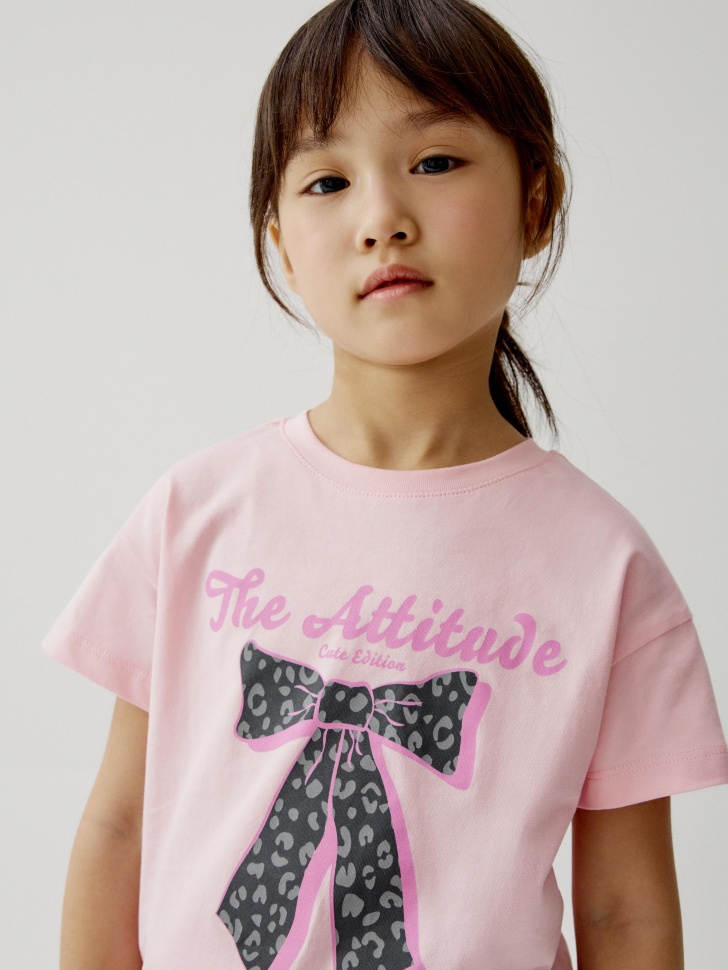 набор из 2 футболок для девочек для детского возраста с изнаночной стороны