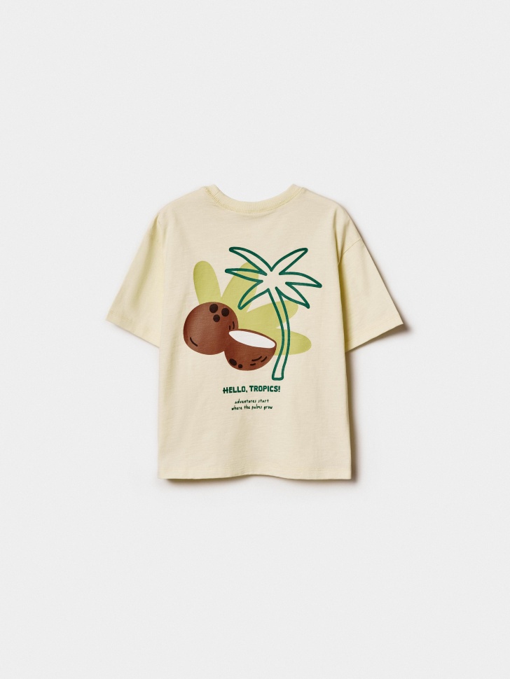 футболка оверсайз с принтом для мальчиков по цене 799 руб вид справа