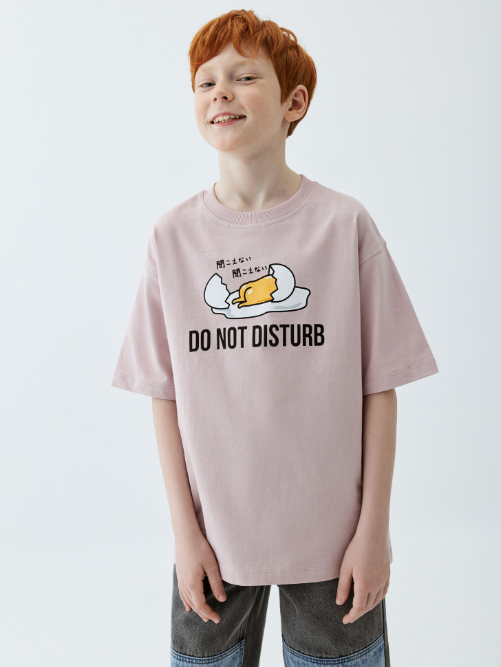 

Футболка оверсайз с принтом Gudetama для мальчиков