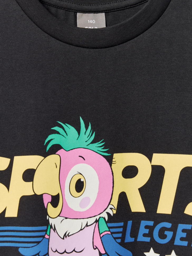 футболка оверсайз для мальчиков из коллекции  x союзмультфильм из хлопка спереди