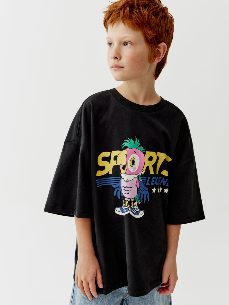 футболка оверсайз для мальчиков из коллекции  x союзмультфильм 4610517973184 фотография
