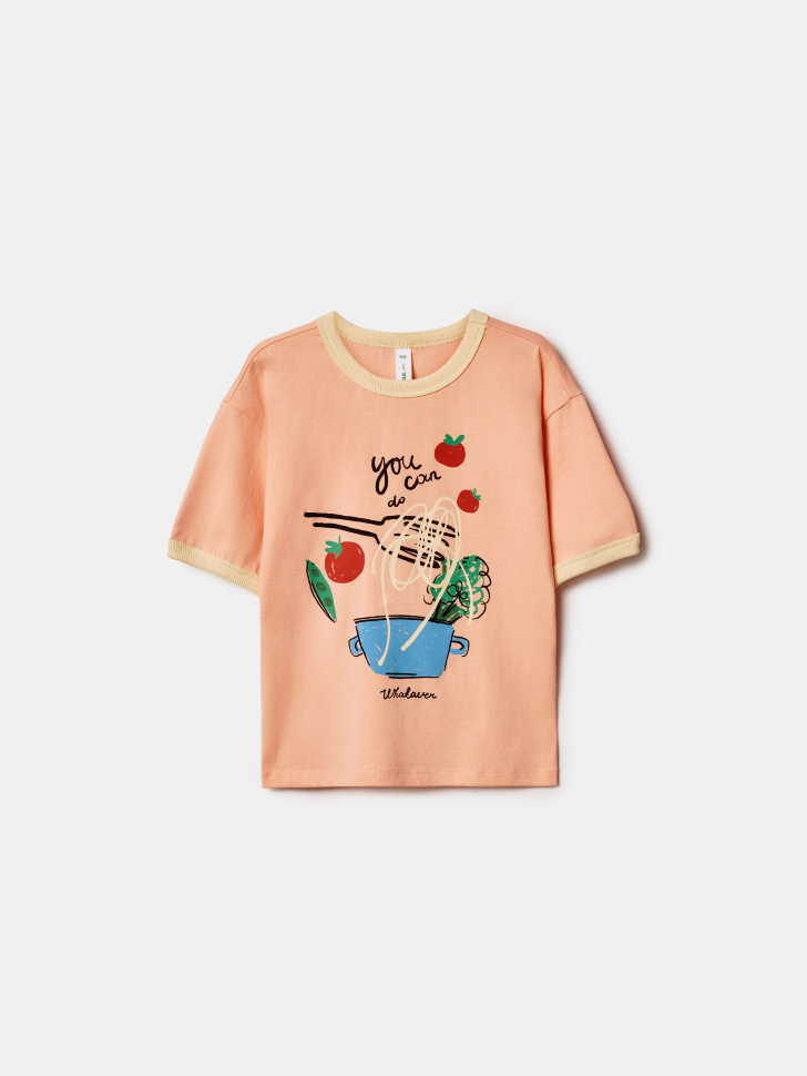 Футболка Sela для мальчиков, оранжевый, арт. 52055