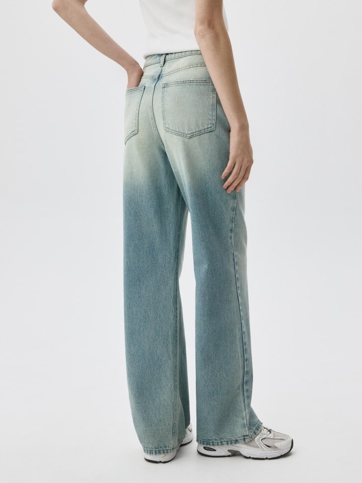 Джинсы 411 WIDE LEG TALL из органического хлопка. Фото №4