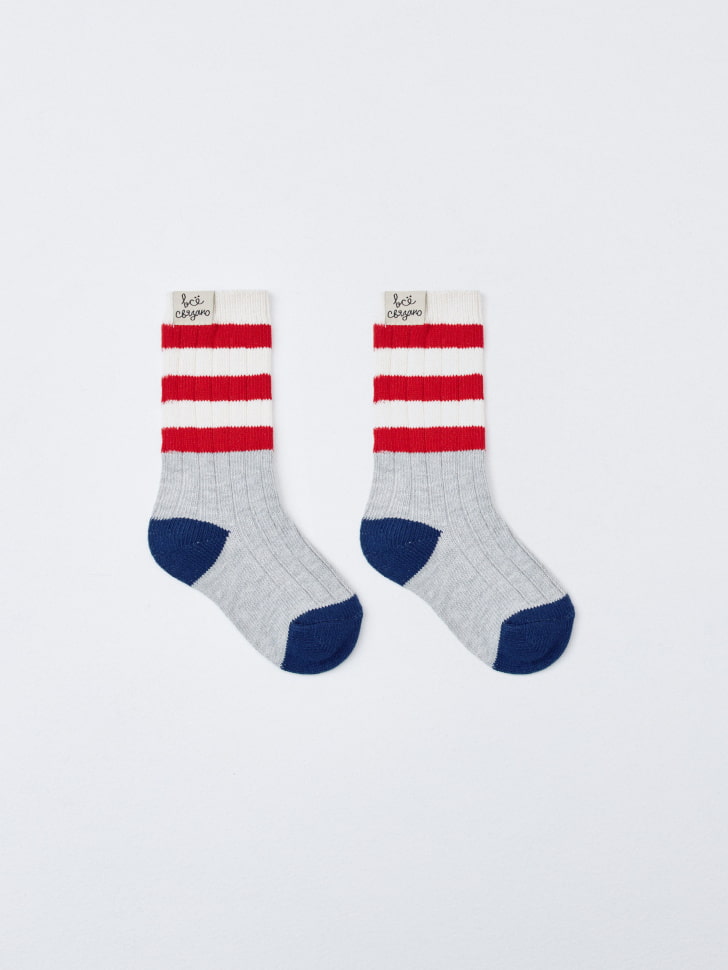 длинные вязаные носки детские 4680798684963 фотография