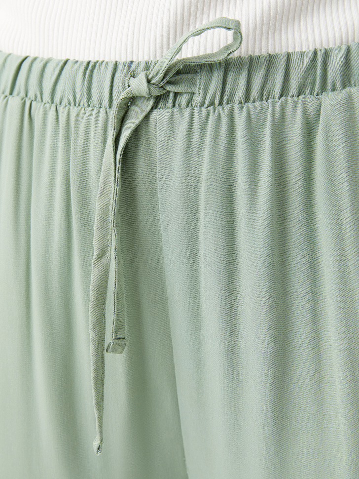 Вискозные брюки (зеленый, XS) sela 4603374784819 - фото 5