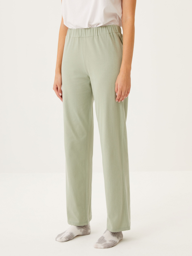 Трикотажные брюки для дома (зеленый, M) от Sela