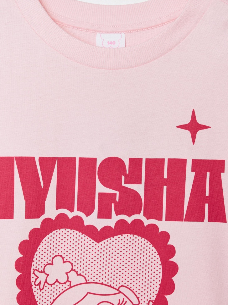 футболка оверсайз для девочек с принтом  x смешарики 4610517083449 купить с доставкой