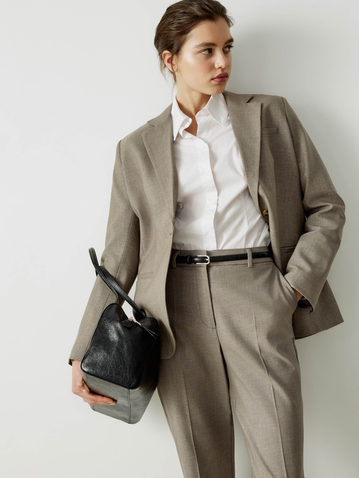 классический жакет с содержанием шерсти 4610517402158 фотография