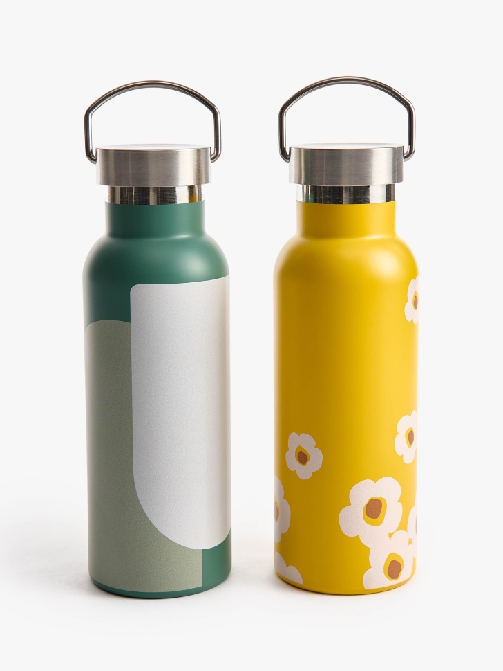 термос с рисунком от бренда sela вид слева