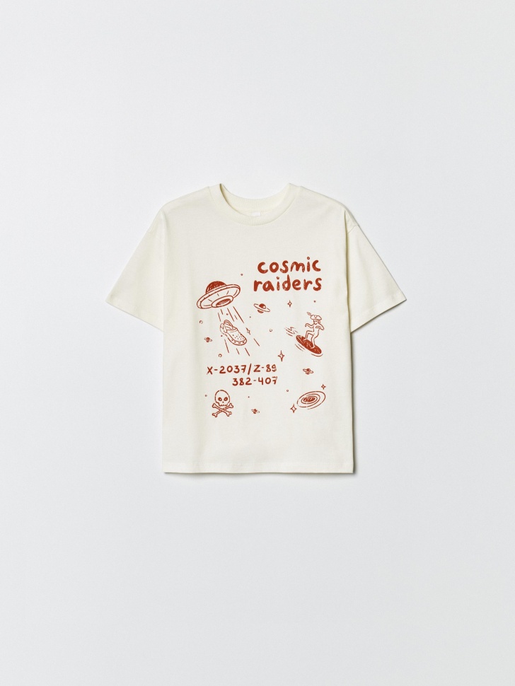 футболка оверсайз с принтом для мальчиков 4610517218827 фотография