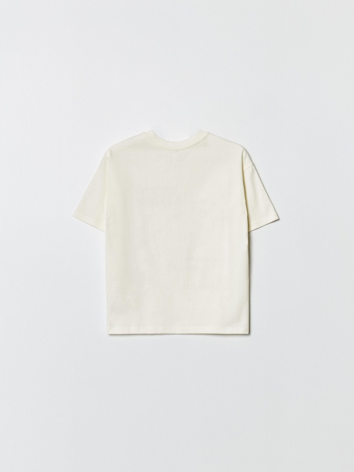 футболка оверсайз с принтом для мальчиков от бренда sela вид слева