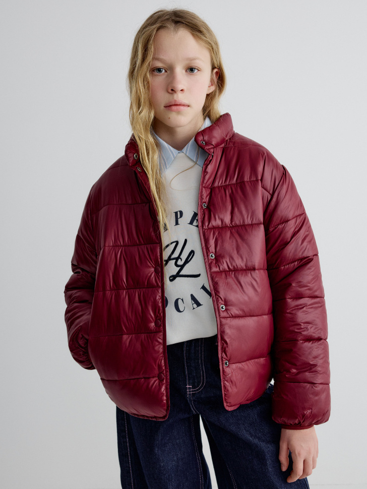 стеганая куртка для девочек по цене 2699 руб вид справа