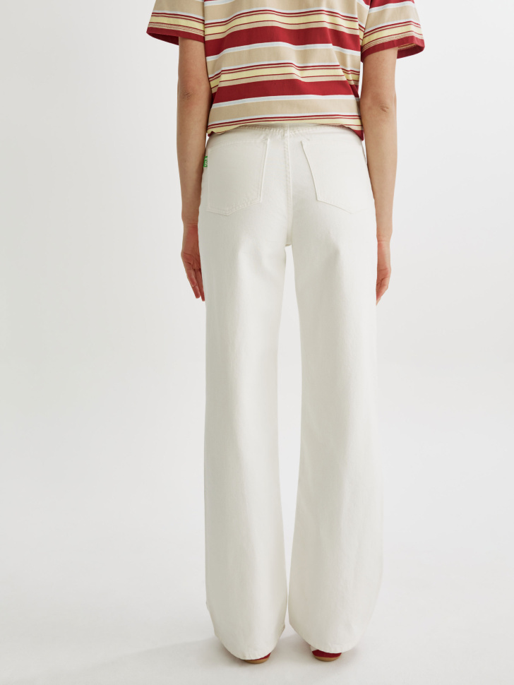 широкие джинсы 411 на высокий рост из органического хлопка по цене 3599 руб вид справа