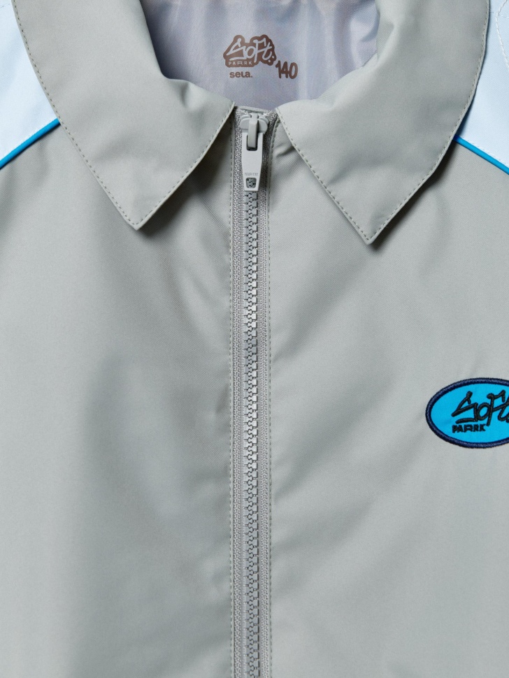 ветровка с отложным воротником для мальчиков из россии вид сбоку