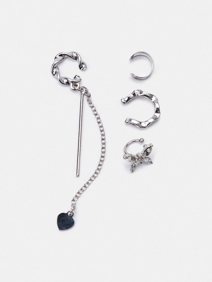 Набор металлических каффов SELA для девочек, серебристый, арт. 41848