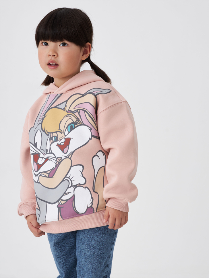 

Худи с принтом Looney Tunes для девочек, Розовый