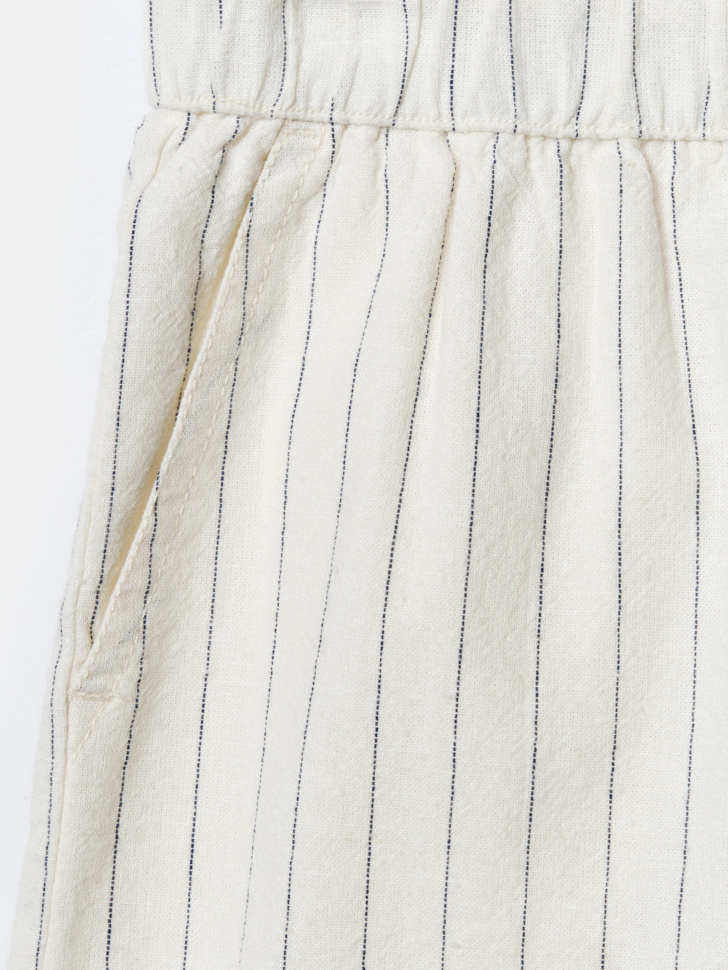 шорты в полоску из хлопка и льна для мальчиков по цене 1499 руб вид справа