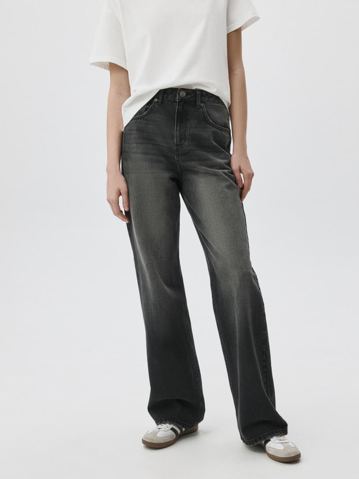 Джинсы 411 WIDE LEG TALL из органического хлопка. Фото №3