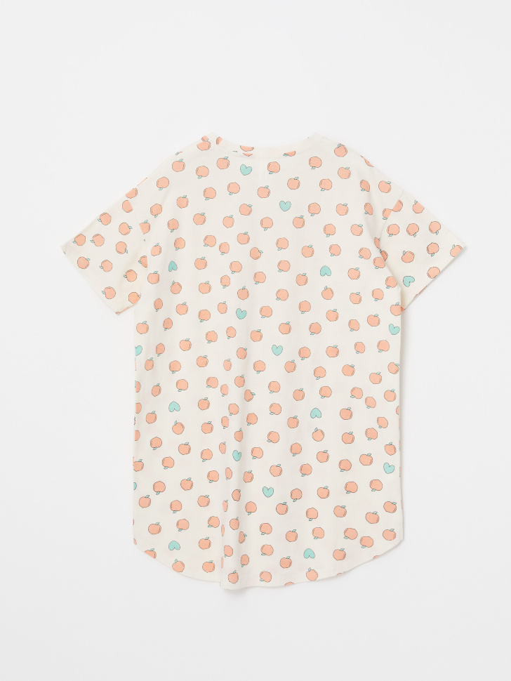 Ночная сорочка с принтом для девочек (бежевый, 122-128 (7-8 YEARS)) от Sela