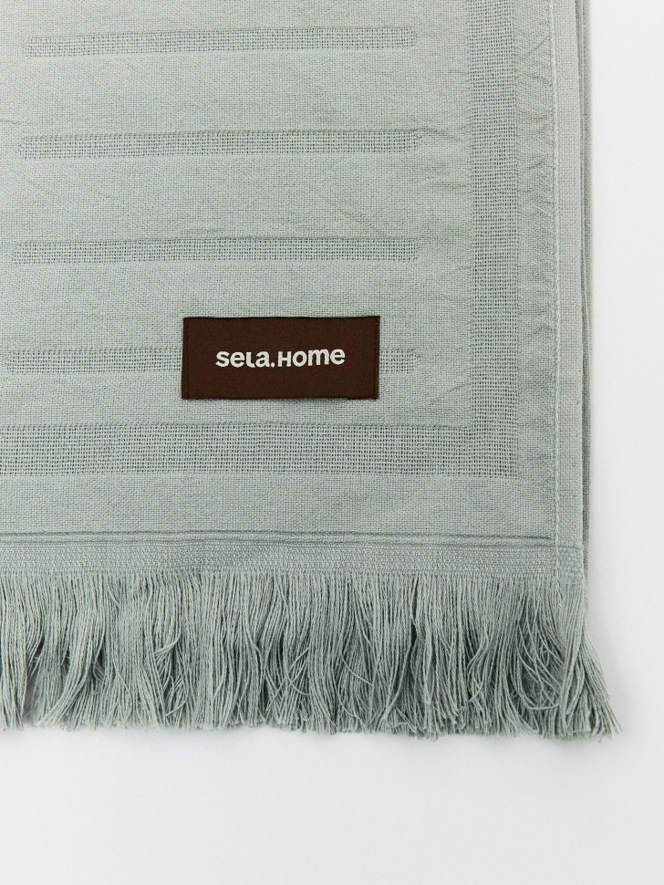 покрывало из хлопка 200х220 см от бренда sela вид слева
