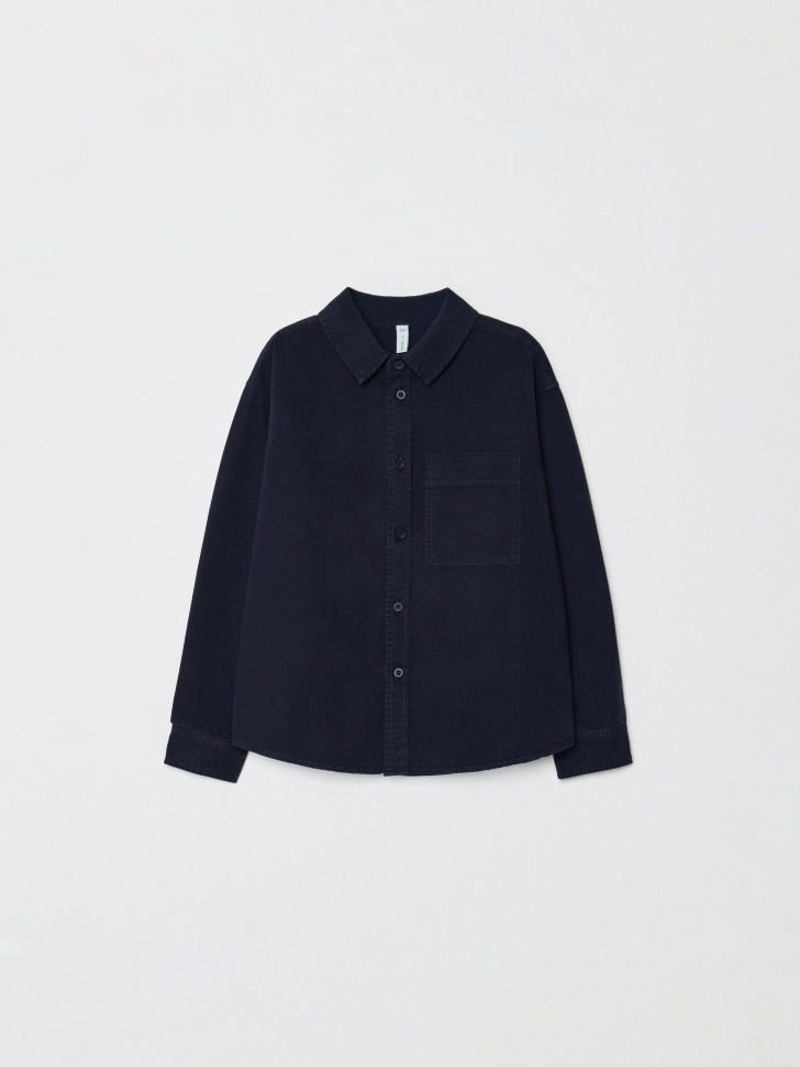 хлопковая рубашка оверсайз для мальчиков по цене 2599 руб вид справа