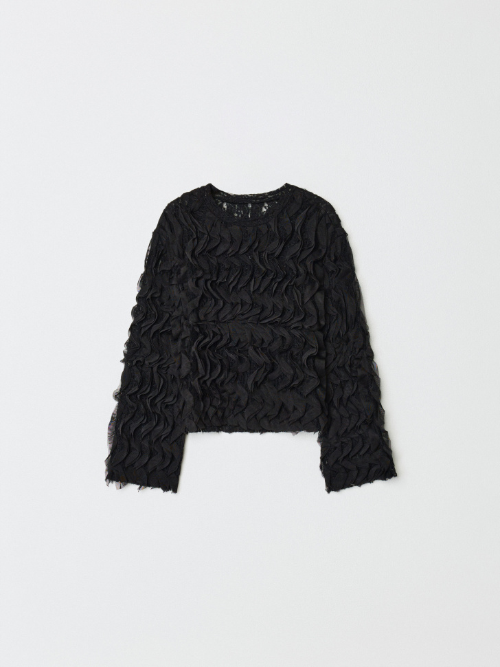 блузка с воланами для девочек 4610517215260 фотография