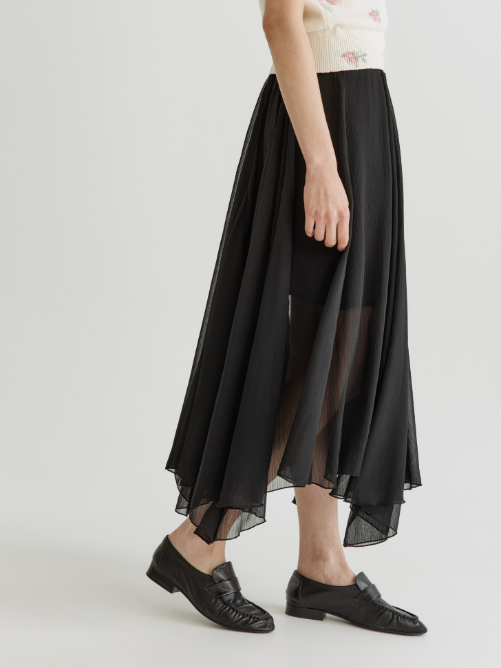 юбка из шифона c асимметричным низом по цене 3799 руб вид справа