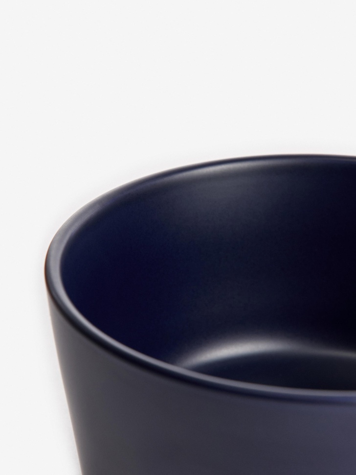 глубокая тарелка из каменной керамики из россии вид сбоку