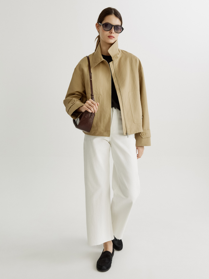 Джинсы кюлоты SELA 405, белый, арт. 42258