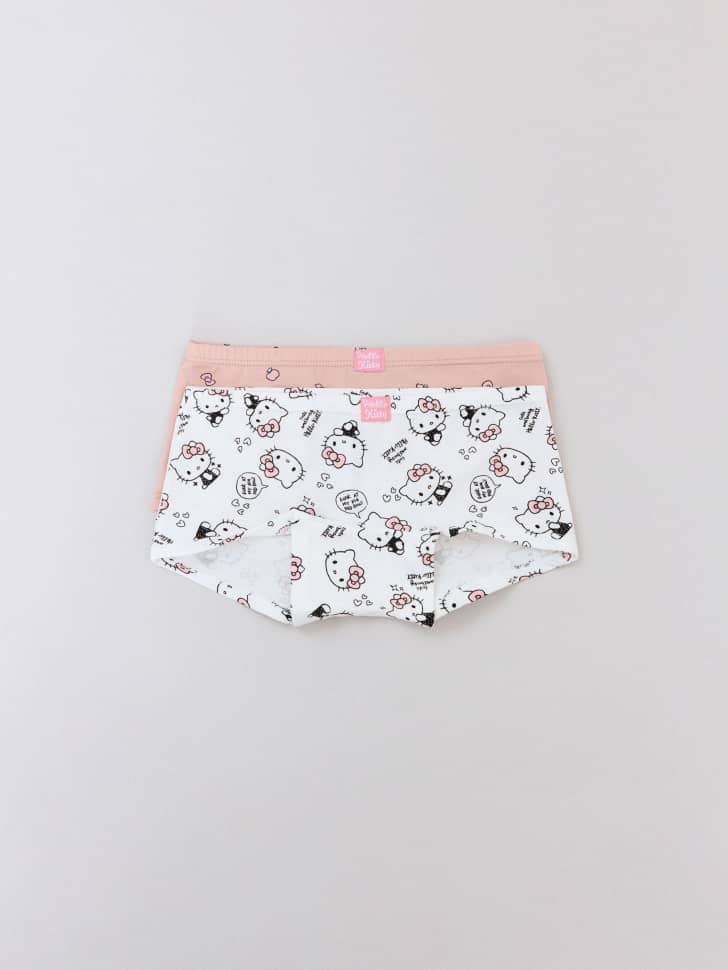 

Набор из 2 трусов-слипов с принтом Hello Kitty для девочек