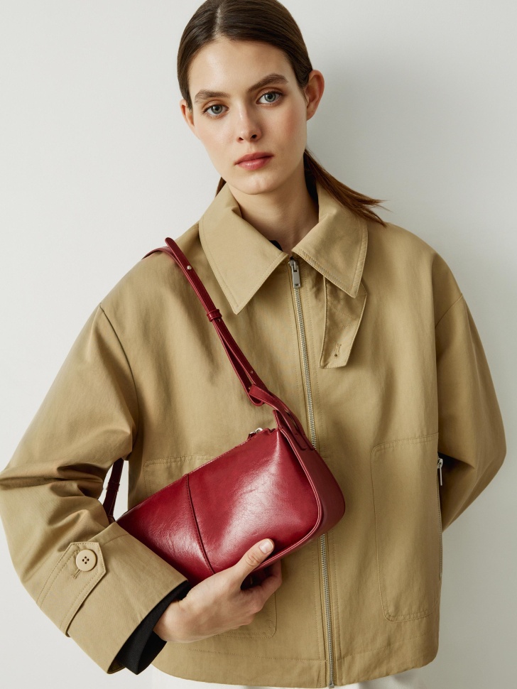 Сумка SELA из экокожи, бордовый, арт. 42256