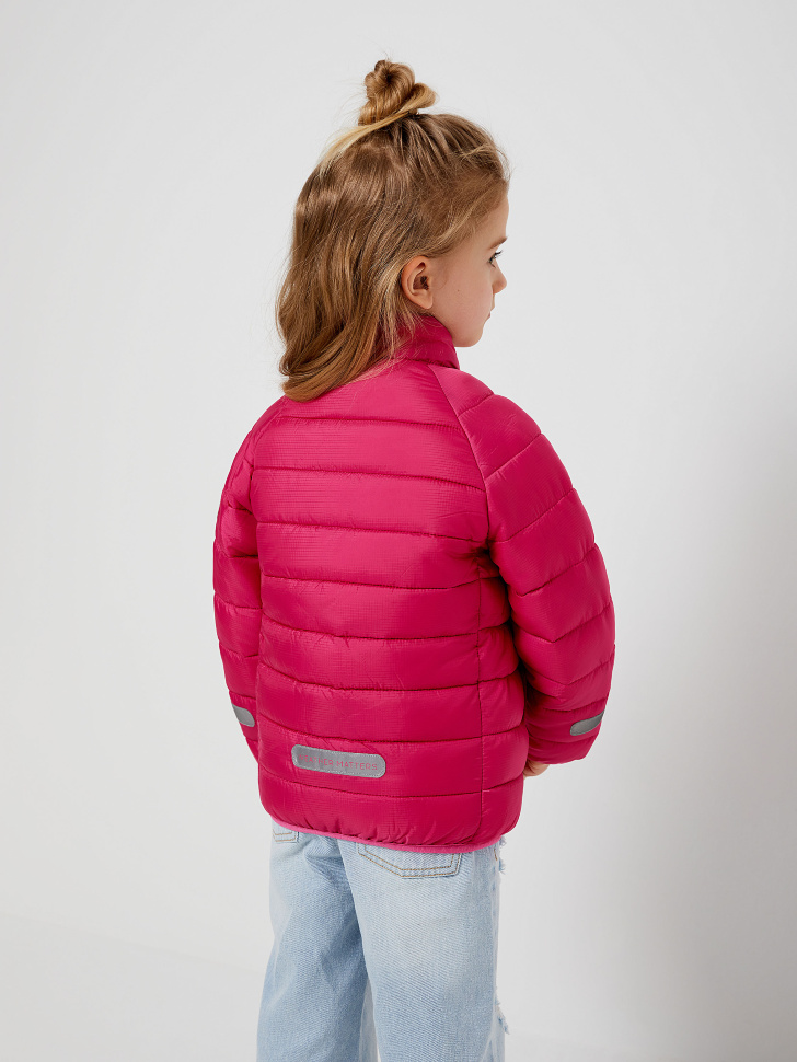 Куртка с высоким воротником для девочек (розовый, 98/ 3-4 YEARS) sela 4640078127580 - фото 6