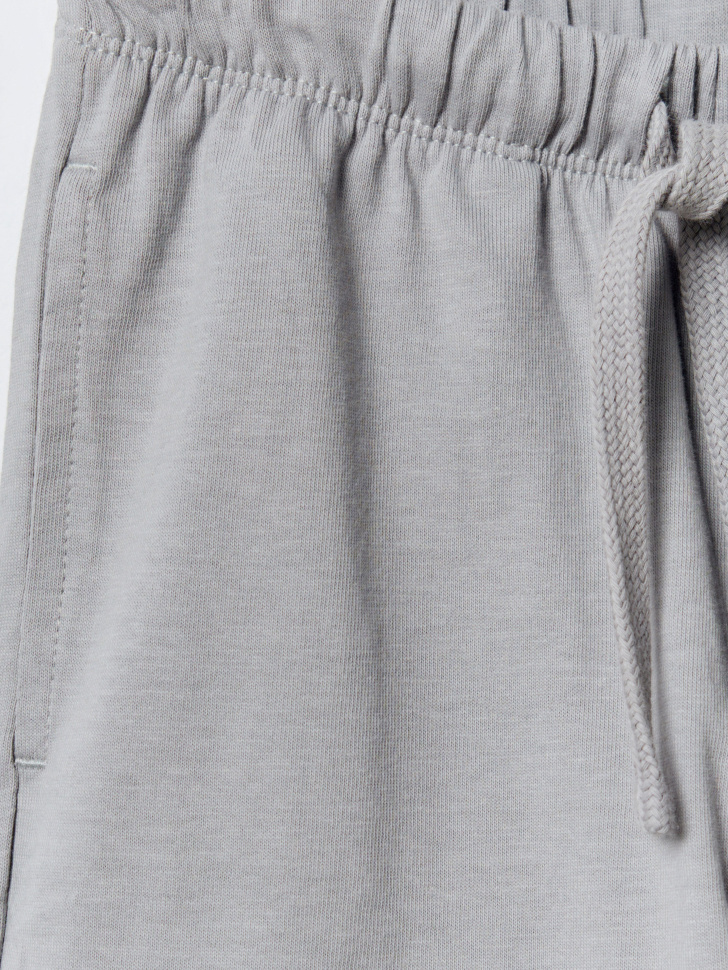 трикотажные шорты с принтом для мальчиков из россии вид сбоку