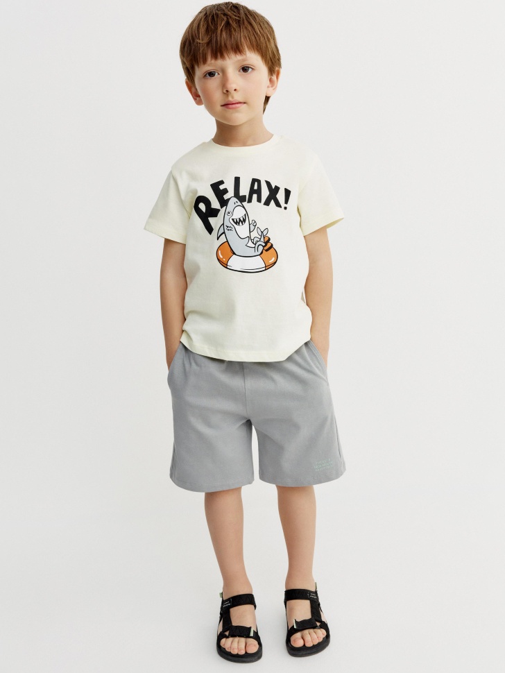 трикотажные шорты с принтом для мальчиков 4610517990877 фотография