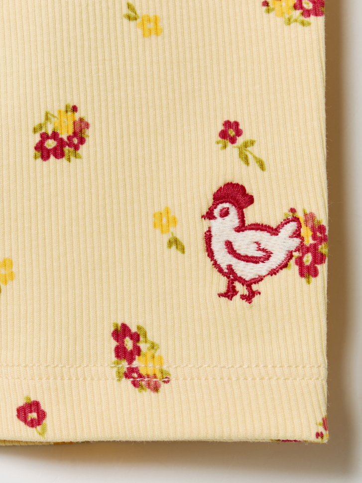 велосипедки с принтом и вышивкой для девочек из россии вид сбоку