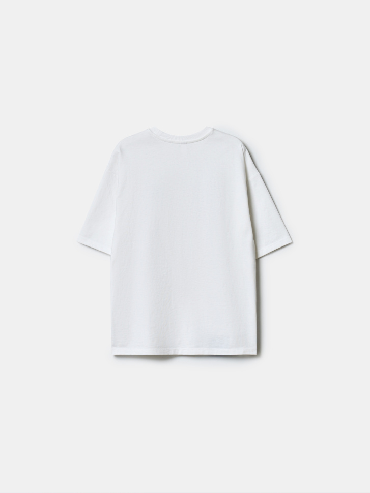 футболка оверсайз с принтом для мальчиков из россии вид сбоку