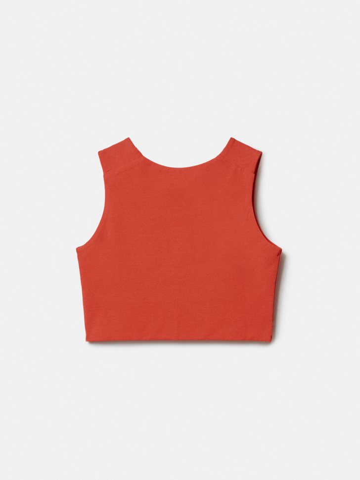 укороченный топ для девочек от бренда sela вид слева