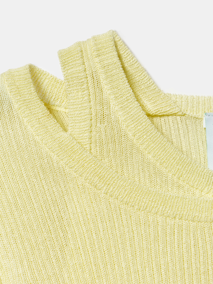 джемпер с многослойным дизайном для девочек из вискозы спереди