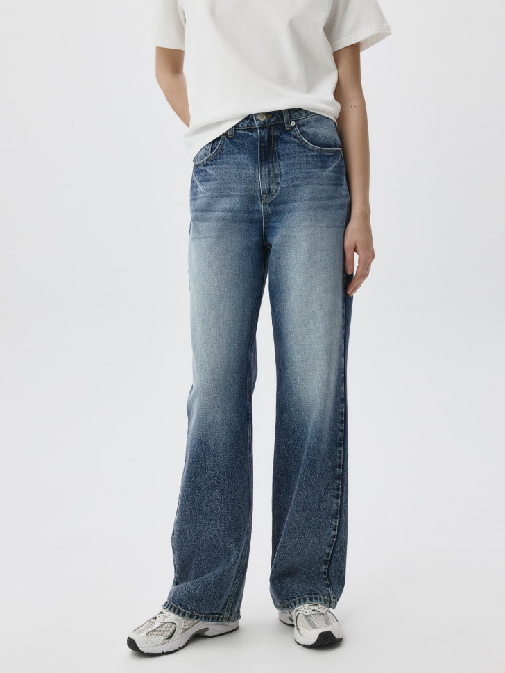 Джинсы 411 WIDE LEG TALL из органического хлопка. Фото №2