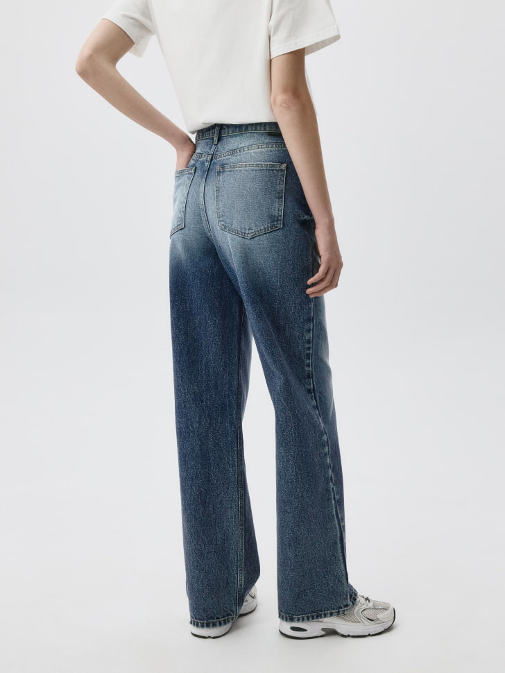 Джинсы 411 WIDE LEG TALL из органического хлопка. Фото №5