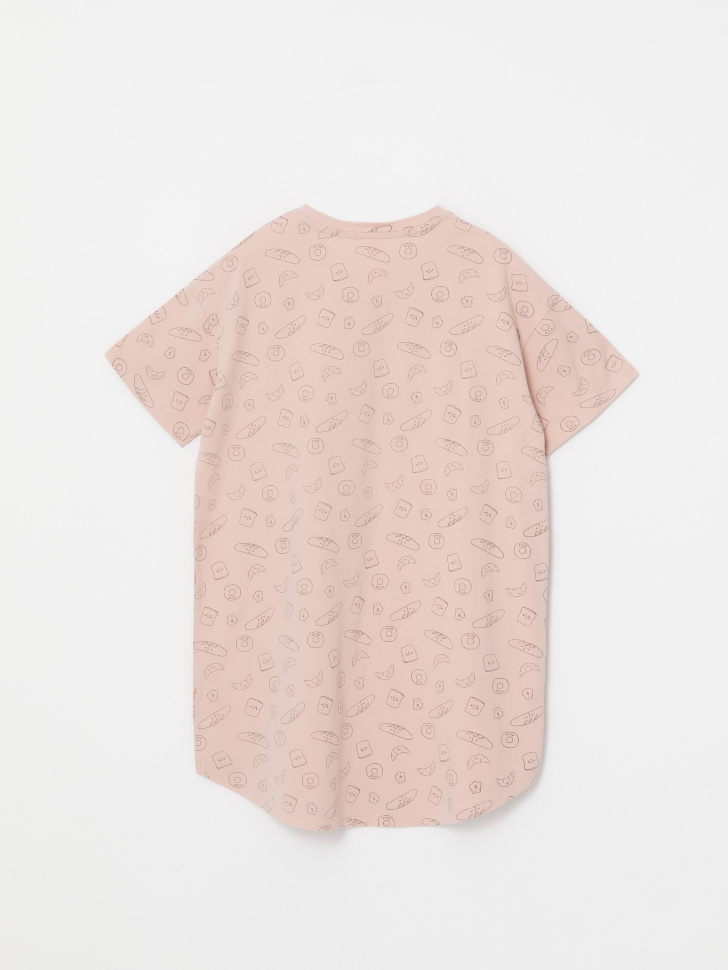 Ночная сорочка с принтом для девочек (розовый, 122-128 (7-8 YEARS)) от Sela