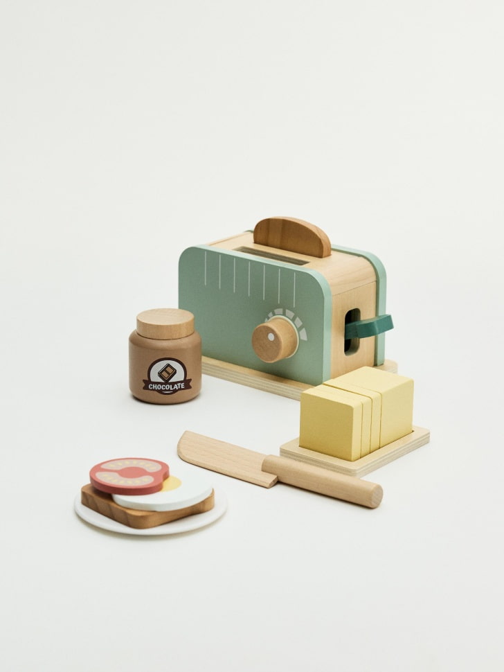 

Деревяный игрушечный набор «Тостер» для детей, SL5811224409