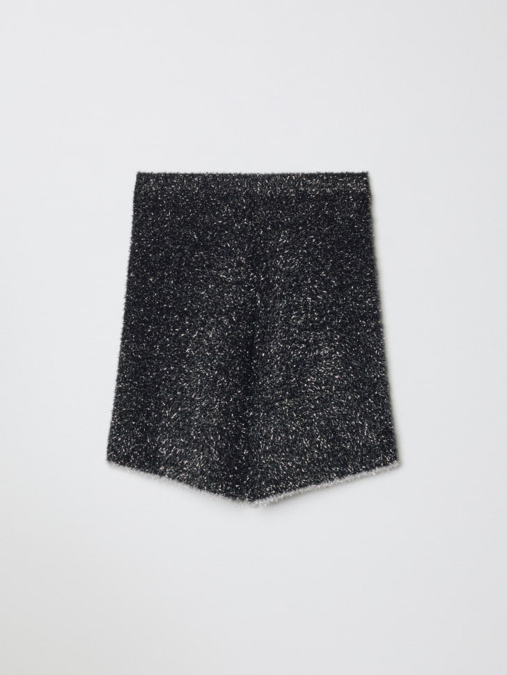 вязаные шорты с люрексом для девочек 4610517110084 по акции