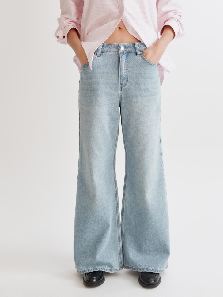 джинсы wide leg от бренда sela вид слева