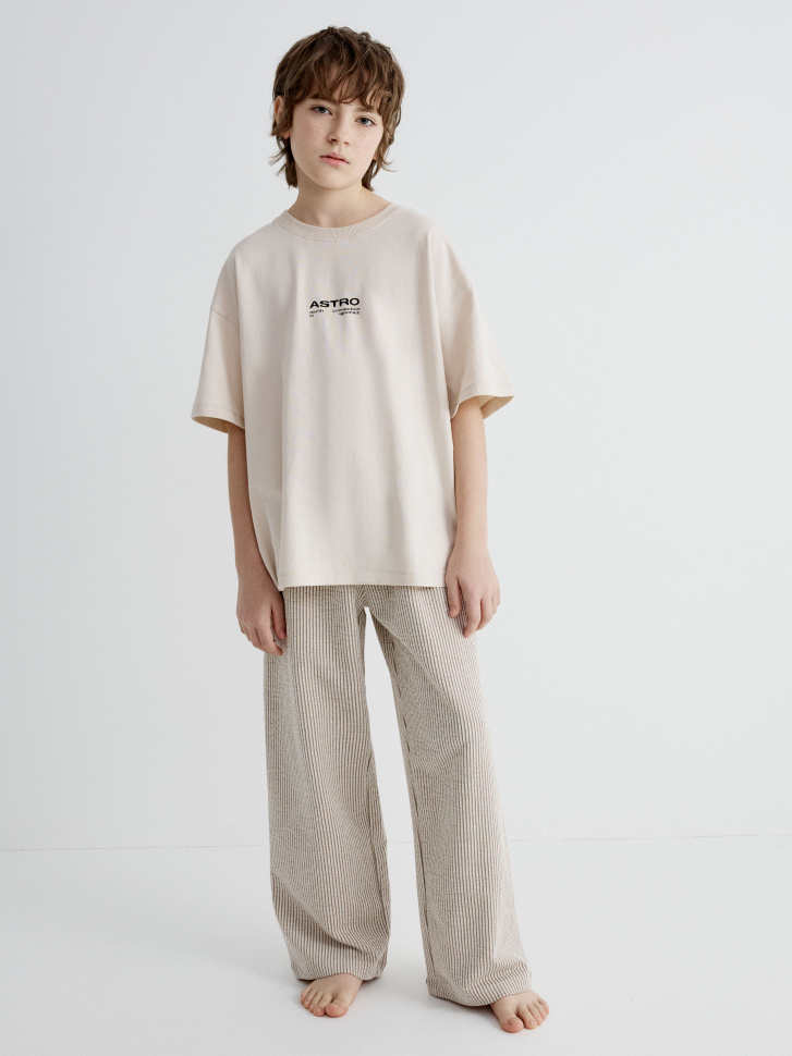 пижама с принтом для мальчиков 4610517248282 с промокодом