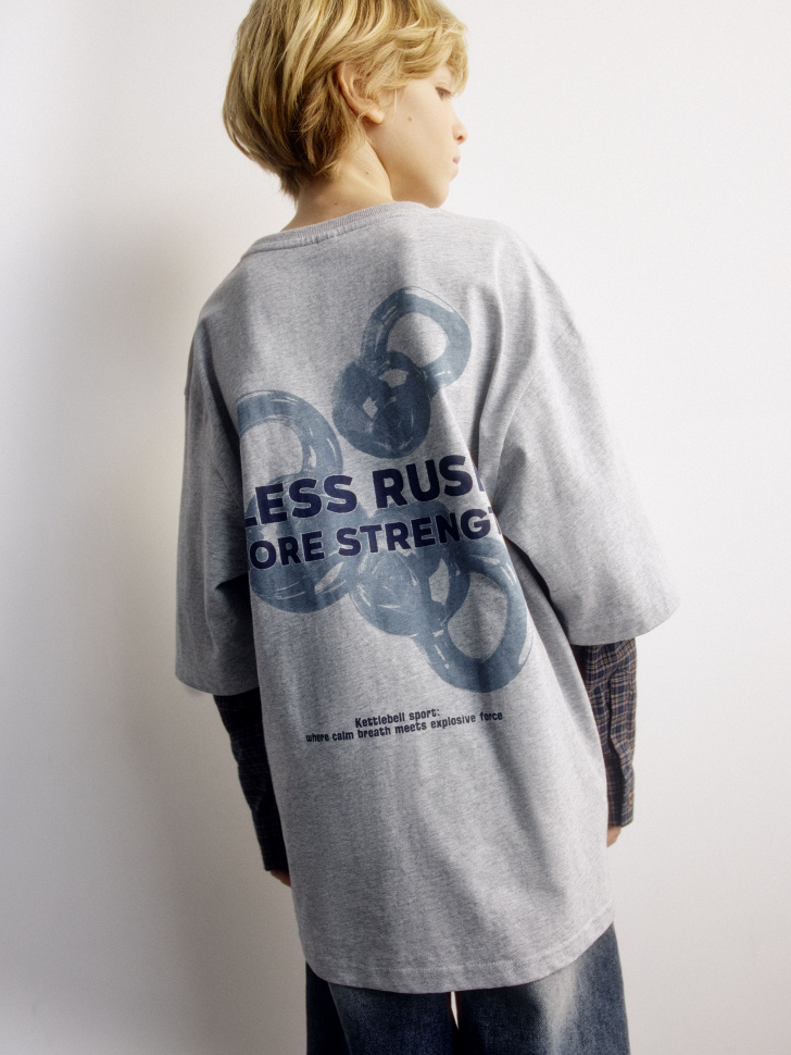 Лонгслив Sela комбинированный оверсайз, арт. 33032