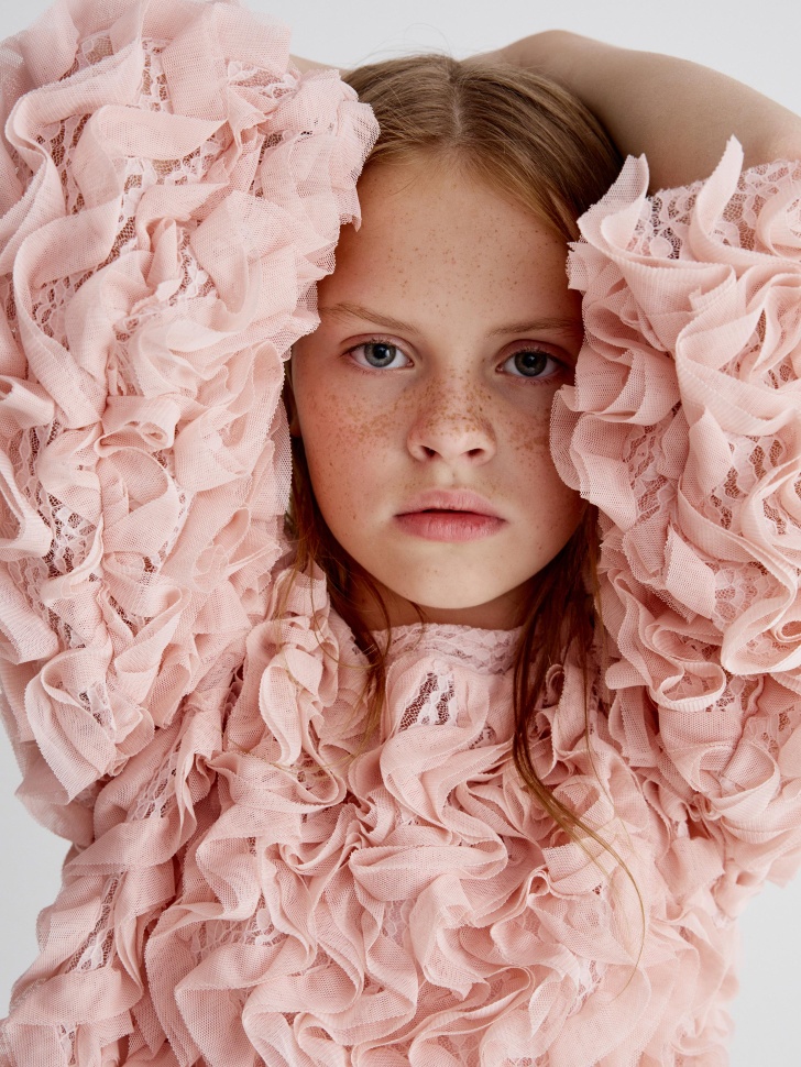 

Блузка с воланами для девочек, SL6801050214