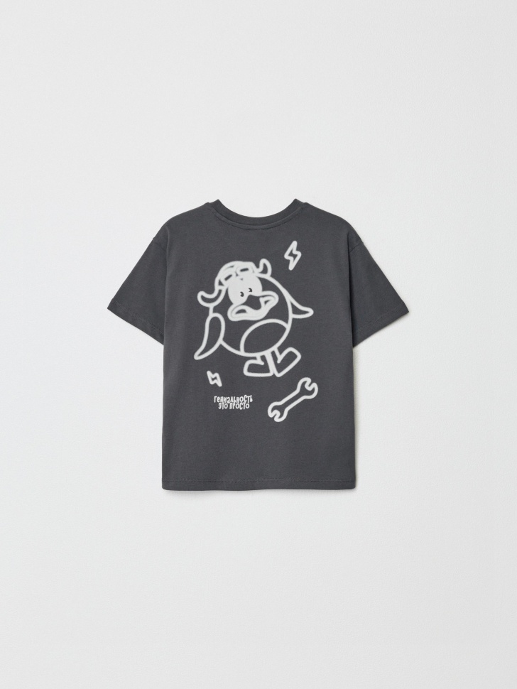 футболка оверсайз для мальчиков с принтом  x смешарики 4610517184269 по акции