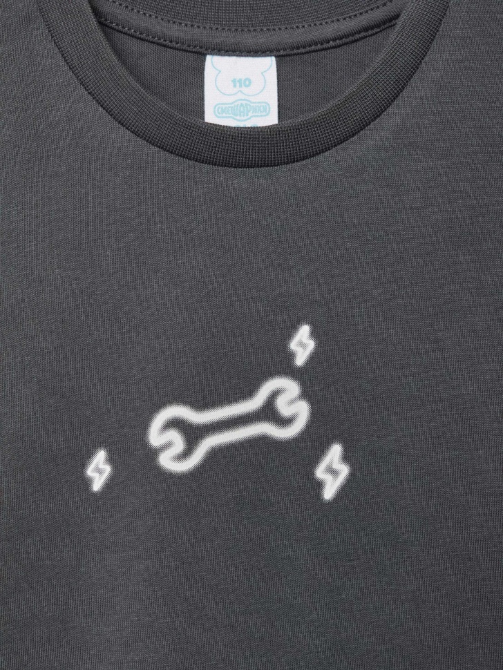 футболка оверсайз для мальчиков с принтом  x смешарики 4610517184269 в интернет магазине